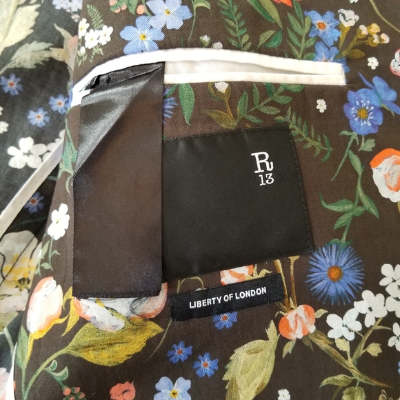 ⭐2X HOST PICK⭐ R13 Summer Floral Cotton Blazer Liberty of London - Picture 12 of 16